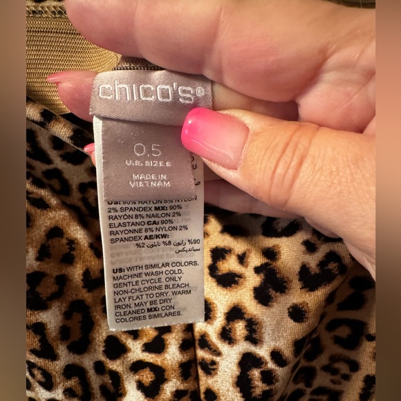 Chico’s leopard legging pants - Picture 6 of 8